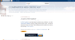 Desktop Screenshot of compartesmiscriticas.blogspot.com