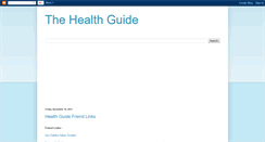 Desktop Screenshot of healthwellnessguide.blogspot.com