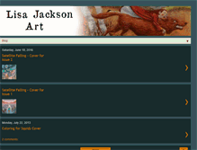 Tablet Screenshot of lisajacksonart.blogspot.com