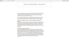 Desktop Screenshot of dishnetworkcoupon.blogspot.com