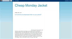 Desktop Screenshot of cheapmondayjacket.blogspot.com