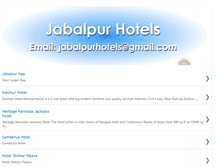 Tablet Screenshot of jabalpur-hotels.blogspot.com