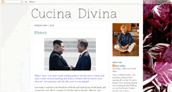 Desktop Screenshot of cucinadivina.blogspot.com