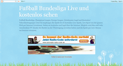 Desktop Screenshot of fussball-bundesliga-kostenlos.blogspot.com