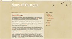 Desktop Screenshot of flurryofthoughts.blogspot.com