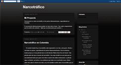Desktop Screenshot of narcotraficoproyecto.blogspot.com