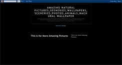 Desktop Screenshot of amazingnaturalpictures.blogspot.com