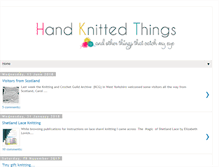 Tablet Screenshot of handknittedthings.blogspot.com