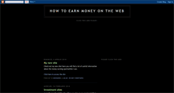 Desktop Screenshot of easy-web-money-blog.blogspot.com