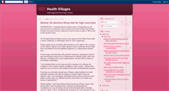 Desktop Screenshot of health-villages.blogspot.com