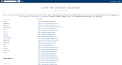 Desktop Screenshot of listofindianblog.blogspot.com