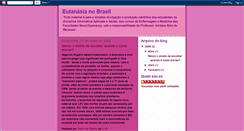 Desktop Screenshot of eutanasianobrasil.blogspot.com