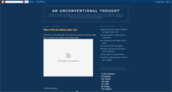 Desktop Screenshot of anunconventionalthought.blogspot.com