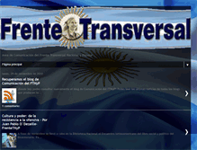 Tablet Screenshot of comunicaciondelfrente.blogspot.com