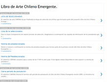 Tablet Screenshot of libroartechileno.blogspot.com