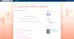 Desktop Screenshot of computerabbreviations.blogspot.com