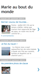 Mobile Screenshot of marieauboutdumonde.blogspot.com