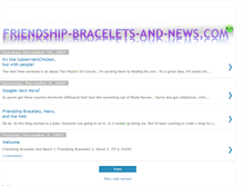 Tablet Screenshot of friendshipbraceletsandnews.blogspot.com