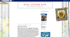 Desktop Screenshot of healautismnow.blogspot.com