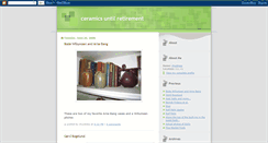 Desktop Screenshot of ceramicsuntilretirement.blogspot.com