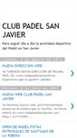 Mobile Screenshot of clubpadelsanjavier.blogspot.com