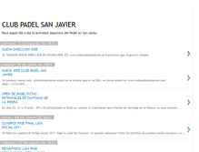 Tablet Screenshot of clubpadelsanjavier.blogspot.com