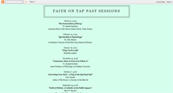 Desktop Screenshot of faithontappastsessions.blogspot.com