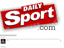Tablet Screenshot of dailysportonline.blogspot.com