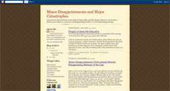 Desktop Screenshot of minordisappointments.blogspot.com