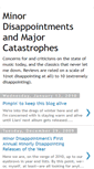Mobile Screenshot of minordisappointments.blogspot.com
