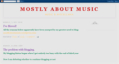 Desktop Screenshot of mostlyaboutmusic.blogspot.com