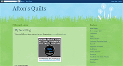 Desktop Screenshot of aftonsquilts.blogspot.com