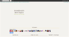 Desktop Screenshot of hamidah-boutique.blogspot.com