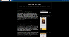 Desktop Screenshot of jaschawrites.blogspot.com