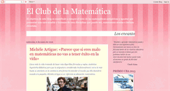 Desktop Screenshot of elclubdelamatematica.blogspot.com