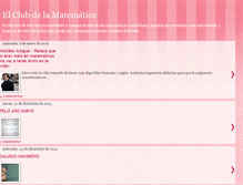 Tablet Screenshot of elclubdelamatematica.blogspot.com