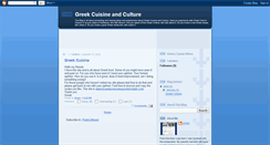 Desktop Screenshot of greekcuisinegreekculture.blogspot.com