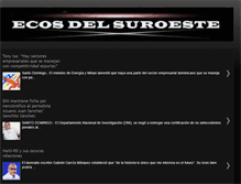 Tablet Screenshot of ecosdelsuroeste.blogspot.com