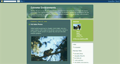 Desktop Screenshot of extremeenvironments.blogspot.com