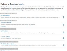 Tablet Screenshot of extremeenvironments.blogspot.com
