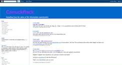 Desktop Screenshot of canuckflack.blogspot.com