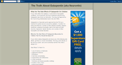 Desktop Screenshot of gabapentinfacts.blogspot.com