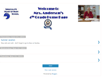 Tablet Screenshot of mrsdanderson.blogspot.com