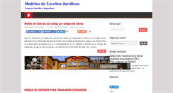 Desktop Screenshot of modelosdeescritosjuridicos.blogspot.com