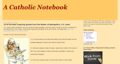 Desktop Screenshot of catholicnotebook.blogspot.com