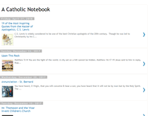 Tablet Screenshot of catholicnotebook.blogspot.com