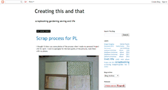 Desktop Screenshot of creatingthisandthat.blogspot.com