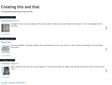 Tablet Screenshot of creatingthisandthat.blogspot.com