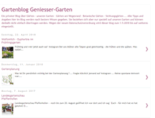 Tablet Screenshot of geniesser-garten.blogspot.com
