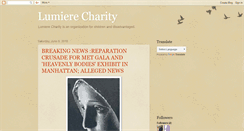 Desktop Screenshot of lumierecharity.blogspot.com